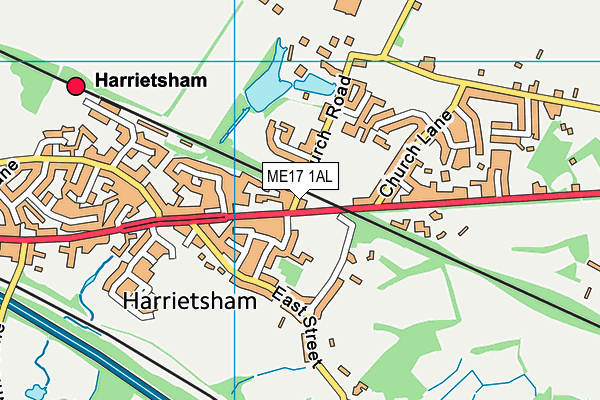 ME17 1AL map - OS VectorMap District (Ordnance Survey) ME17 1AL map - OS VectorMap District (Ordnance Survey)
