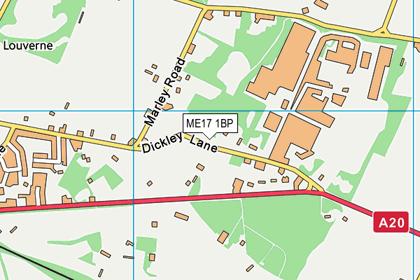 ME17 1BP map - OS VectorMap District (Ordnance Survey) ME17 1BP map - OS VectorMap District (Ordnance Survey)
