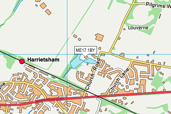 ME17 1BY map - OS VectorMap District (Ordnance Survey) ME17 1BY map - OS VectorMap District (Ordnance Survey)