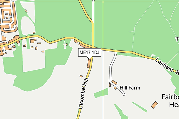 ME17 1DJ map - OS VectorMap District (Ordnance Survey) ME17 1DJ map - OS VectorMap District (Ordnance Survey)
