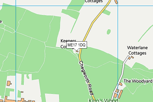 ME17 1DQ map - OS VectorMap District (Ordnance Survey) ME17 1DQ map - OS VectorMap District (Ordnance Survey)