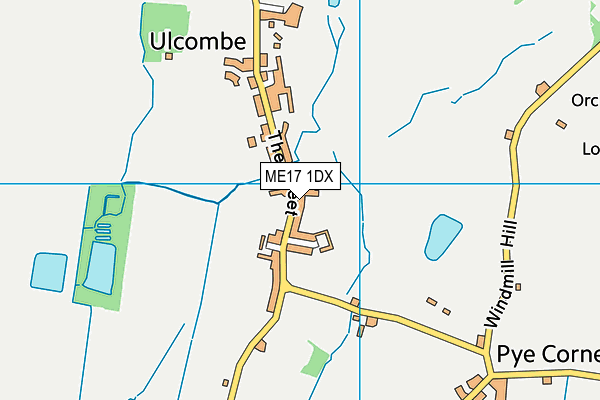 ME17 1DX map - OS VectorMap District (Ordnance Survey) ME17 1DX map - OS VectorMap District (Ordnance Survey)
