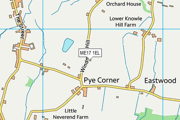 ME17 1EL map - OS VectorMap District (Ordnance Survey) ME17 1EL map - OS VectorMap District (Ordnance Survey)