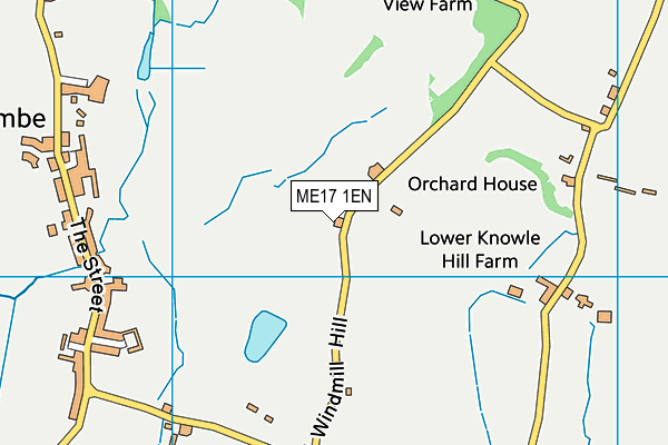 ME17 1EN map - OS VectorMap District (Ordnance Survey) ME17 1EN map - OS VectorMap District (Ordnance Survey)