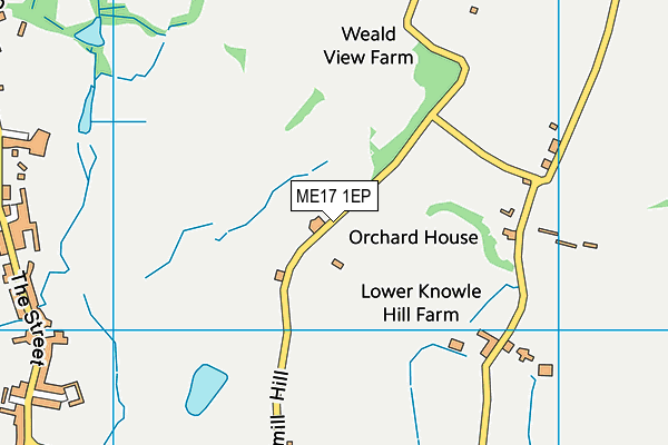 ME17 1EP map - OS VectorMap District (Ordnance Survey) ME17 1EP map - OS VectorMap District (Ordnance Survey)