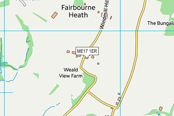 ME17 1ER map - OS VectorMap District (Ordnance Survey) ME17 1ER map - OS VectorMap District (Ordnance Survey)