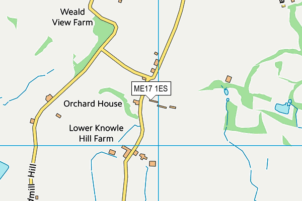 ME17 1ES map - OS VectorMap District (Ordnance Survey) ME17 1ES map - OS VectorMap District (Ordnance Survey)