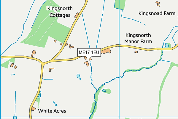 ME17 1EU map - OS VectorMap District (Ordnance Survey)