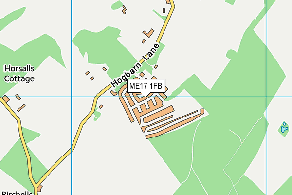 ME17 1FB map - OS VectorMap District (Ordnance Survey) ME17 1FB map - OS VectorMap District (Ordnance Survey)