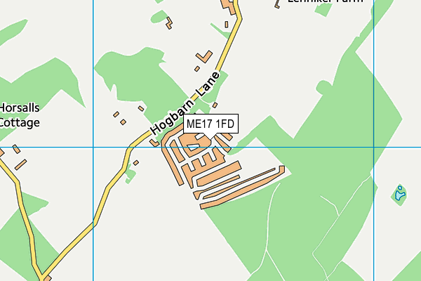 ME17 1FD map - OS VectorMap District (Ordnance Survey) ME17 1FD map - OS VectorMap District (Ordnance Survey)
