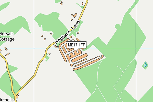ME17 1FF map - OS VectorMap District (Ordnance Survey) ME17 1FF map - OS VectorMap District (Ordnance Survey)