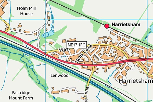 ME17 1FG map - OS VectorMap District (Ordnance Survey) ME17 1FG map - OS VectorMap District (Ordnance Survey)