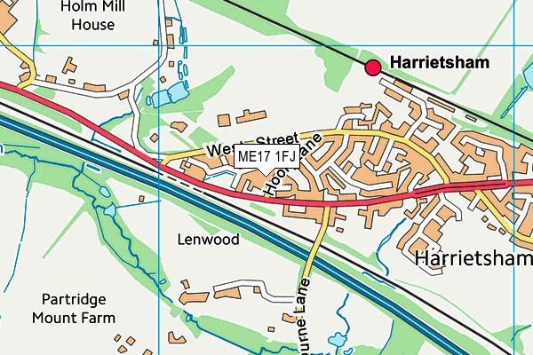ME17 1FJ map - OS VectorMap District (Ordnance Survey) ME17 1FJ map - OS VectorMap District (Ordnance Survey)