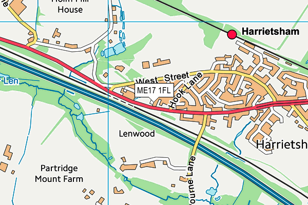 ME17 1FL map - OS VectorMap District (Ordnance Survey) ME17 1FL map - OS VectorMap District (Ordnance Survey)