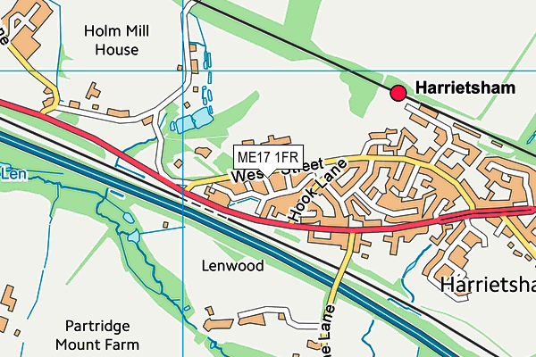ME17 1FR map - OS VectorMap District (Ordnance Survey) ME17 1FR map - OS VectorMap District (Ordnance Survey)