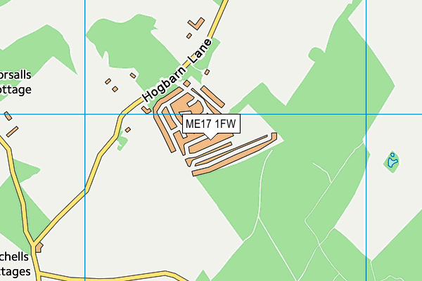 ME17 1FW map - OS VectorMap District (Ordnance Survey) ME17 1FW map - OS VectorMap District (Ordnance Survey)