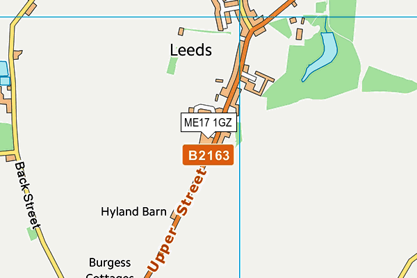 ME17 1GZ map - OS VectorMap District (Ordnance Survey) ME17 1GZ map - OS VectorMap District (Ordnance Survey)