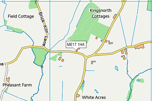 ME17 1HA map - OS VectorMap District (Ordnance Survey) ME17 1HA map - OS VectorMap District (Ordnance Survey)