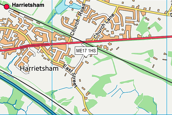 ME17 1HS map - OS VectorMap District (Ordnance Survey) ME17 1HS map - OS VectorMap District (Ordnance Survey)