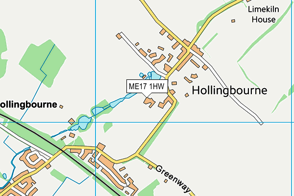 ME17 1HW map - OS VectorMap District (Ordnance Survey) ME17 1HW map - OS VectorMap District (Ordnance Survey)