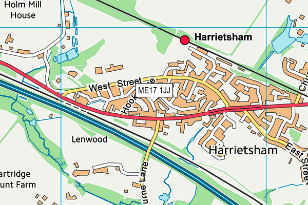 ME17 1JJ map - OS VectorMap District (Ordnance Survey) ME17 1JJ map - OS VectorMap District (Ordnance Survey)