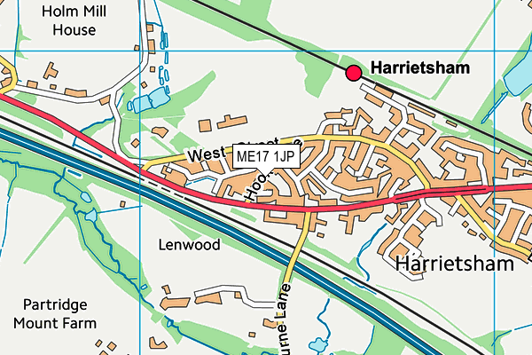 ME17 1JP map - OS VectorMap District (Ordnance Survey) ME17 1JP map - OS VectorMap District (Ordnance Survey)