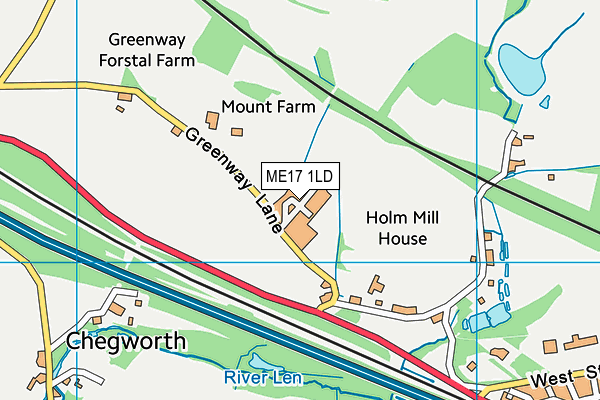 ME17 1LD map - OS VectorMap District (Ordnance Survey) ME17 1LD map - OS VectorMap District (Ordnance Survey)