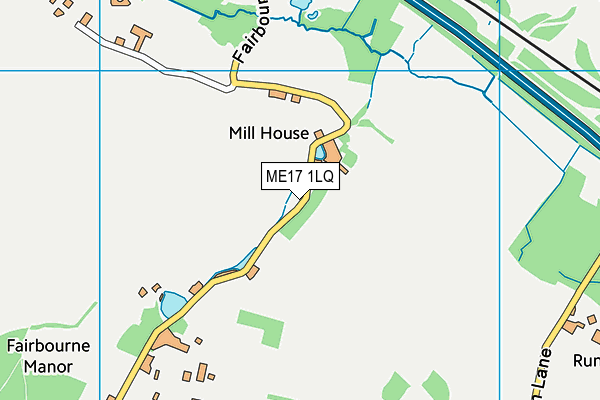 ME17 1LQ map - OS VectorMap District (Ordnance Survey) ME17 1LQ map - OS VectorMap District (Ordnance Survey)