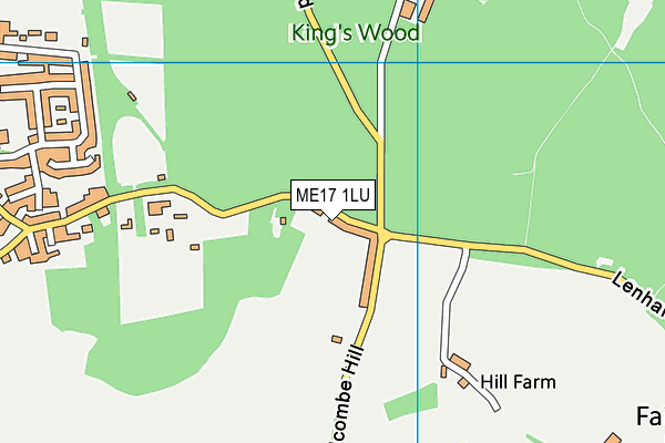 ME17 1LU map - OS VectorMap District (Ordnance Survey) ME17 1LU map - OS VectorMap District (Ordnance Survey)