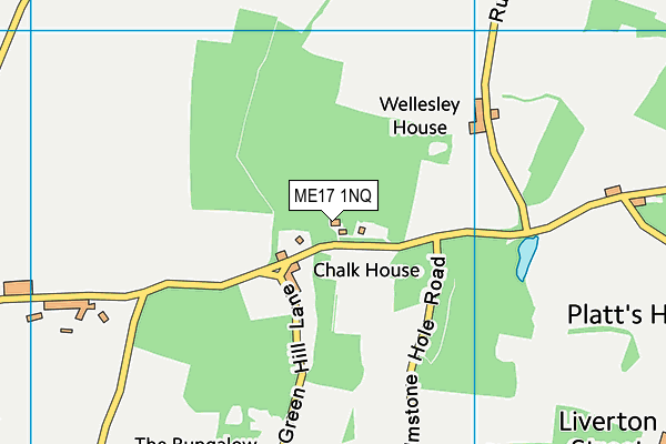 ME17 1NQ map - OS VectorMap District (Ordnance Survey) ME17 1NQ map - OS VectorMap District (Ordnance Survey)