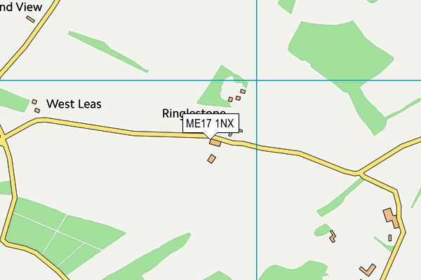 ME17 1NX map - OS VectorMap District (Ordnance Survey) ME17 1NX map - OS VectorMap District (Ordnance Survey)