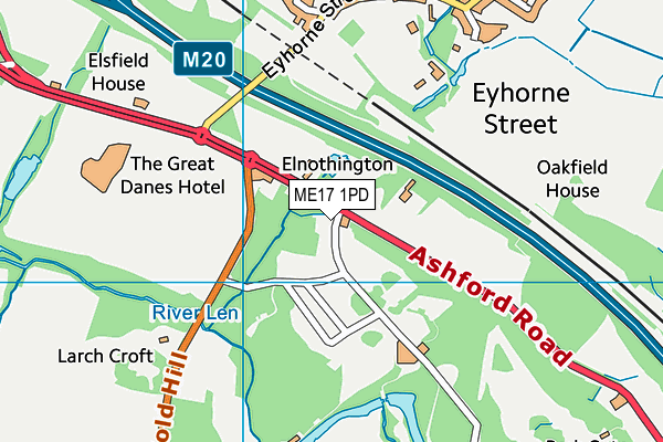ME17 1PD map - OS VectorMap District (Ordnance Survey) ME17 1PD map - OS VectorMap District (Ordnance Survey)
