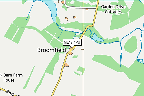 ME17 1PU map - OS VectorMap District (Ordnance Survey) ME17 1PU map - OS VectorMap District (Ordnance Survey)