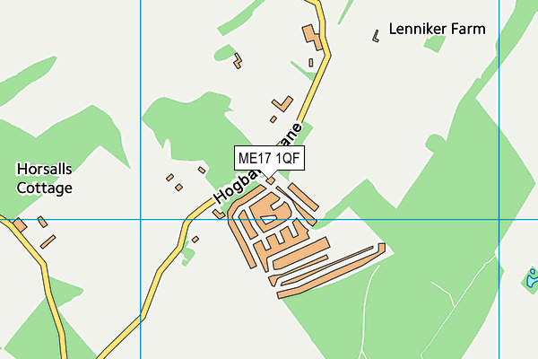 ME17 1QF map - OS VectorMap District (Ordnance Survey) ME17 1QF map - OS VectorMap District (Ordnance Survey)