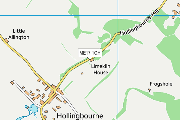 ME17 1QH map - OS VectorMap District (Ordnance Survey) ME17 1QH map - OS VectorMap District (Ordnance Survey)