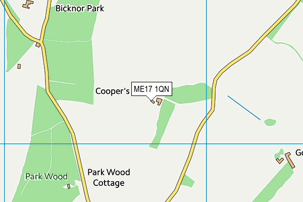 ME17 1QN map - OS VectorMap District (Ordnance Survey)