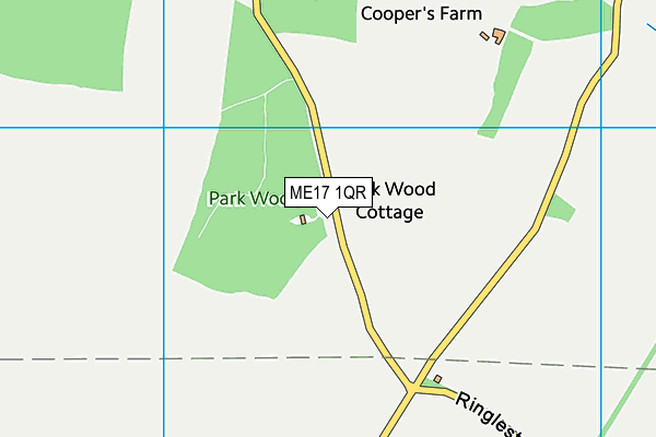 ME17 1QR map - OS VectorMap District (Ordnance Survey) ME17 1QR map - OS VectorMap District (Ordnance Survey)