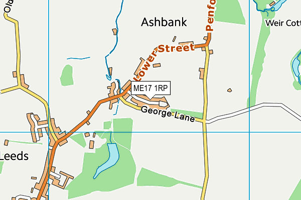 ME17 1RP map - OS VectorMap District (Ordnance Survey) ME17 1RP map - OS VectorMap District (Ordnance Survey)
