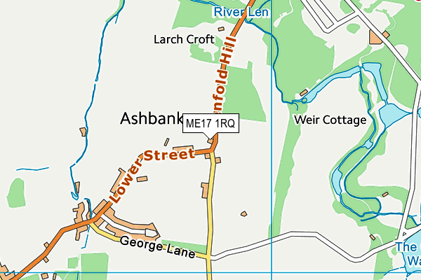 ME17 1RQ map - OS VectorMap District (Ordnance Survey) ME17 1RQ map - OS VectorMap District (Ordnance Survey)
