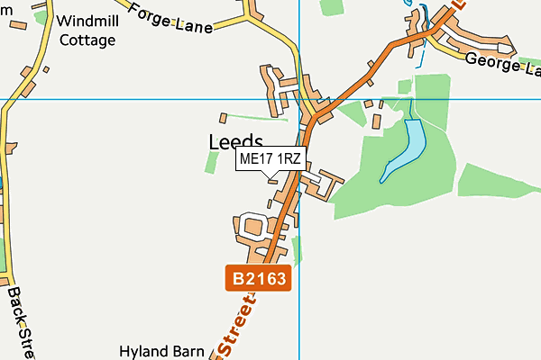 ME17 1RZ map - OS VectorMap District (Ordnance Survey) ME17 1RZ map - OS VectorMap District (Ordnance Survey)