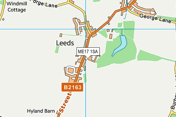 ME17 1SA map - OS VectorMap District (Ordnance Survey) ME17 1SA map - OS VectorMap District (Ordnance Survey)