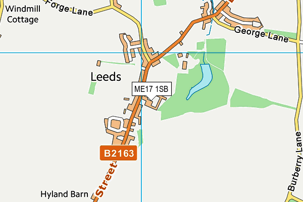 ME17 1SB map - OS VectorMap District (Ordnance Survey)