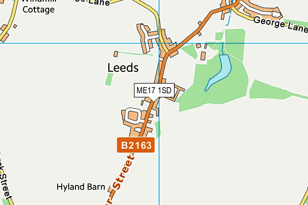 ME17 1SD map - OS VectorMap District (Ordnance Survey) ME17 1SD map - OS VectorMap District (Ordnance Survey)