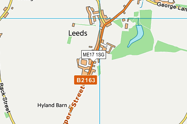 ME17 1SG map - OS VectorMap District (Ordnance Survey)
