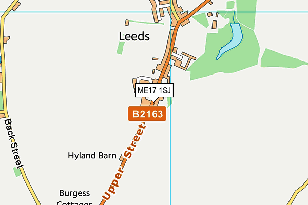 ME17 1SJ map - OS VectorMap District (Ordnance Survey) ME17 1SJ map - OS VectorMap District (Ordnance Survey)