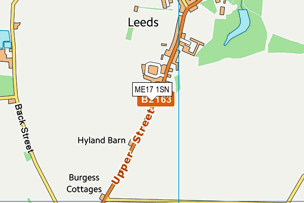 ME17 1SN map - OS VectorMap District (Ordnance Survey) ME17 1SN map - OS VectorMap District (Ordnance Survey)