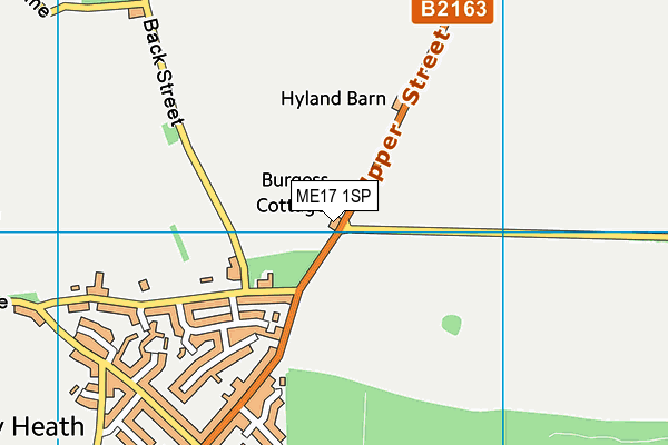 ME17 1SP map - OS VectorMap District (Ordnance Survey) ME17 1SP map - OS VectorMap District (Ordnance Survey)