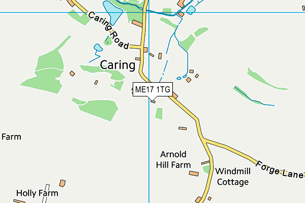ME17 1TG map - OS VectorMap District (Ordnance Survey) ME17 1TG map - OS VectorMap District (Ordnance Survey)