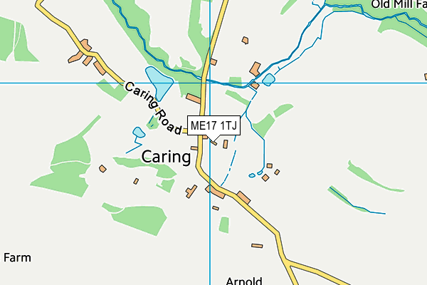 ME17 1TJ map - OS VectorMap District (Ordnance Survey) ME17 1TJ map - OS VectorMap District (Ordnance Survey)