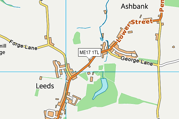 ME17 1TL map - OS VectorMap District (Ordnance Survey) ME17 1TL map - OS VectorMap District (Ordnance Survey)